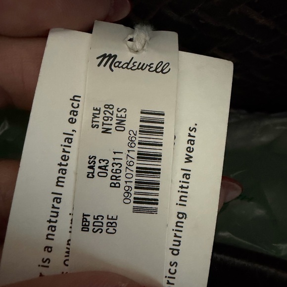 Madewell Dark Brown Woven Shoulder Bag - Picture 6 of 6